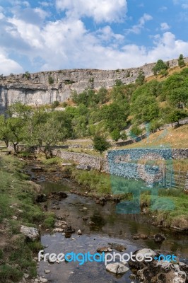 View Of The Countryside Around Malham Cove In The Yorkshire Dale… Stock Photo