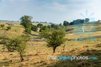 View Of The Countryside Around Malham Cove In The Yorkshire Dale… Stock Photo