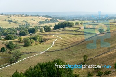 View Of The Countryside Around Malham Cove In The Yorkshire Dale… Stock Photo