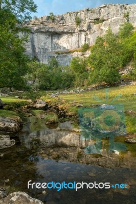 View Of The Countryside Around Malham Cove In The Yorkshire Dale… Stock Photo