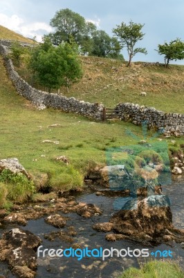 View Of The Countryside Around Malham Cove In The Yorkshire Dale… Stock Photo