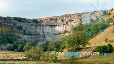 View Of The Countryside Around Malham Cove In The Yorkshire Dale… Stock Photo