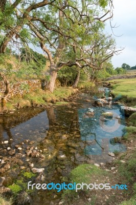 View Of The Countryside Around Malham Cove In The Yorkshire Dale… Stock Photo