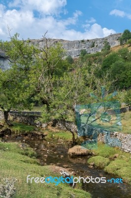 View Of The Countryside Around Malham Cove In The Yorkshire Dale… Stock Photo