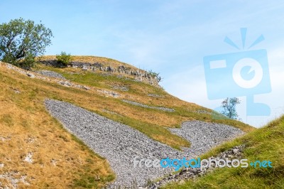 View Of The Countryside Around The Village Of Conistone In The Y… Stock Photo