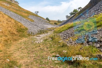 View Of The Countryside Around The Village Of Conistone In The Y… Stock Photo