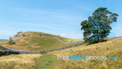 View Of The Countryside Around The Village Of Conistone In The Y… Stock Photo