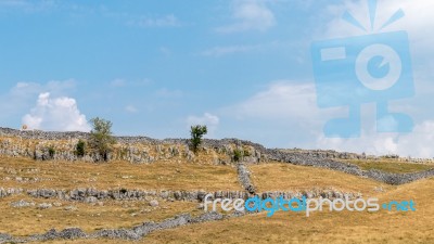 View Of The Countryside Around The Village Of Conistone In The Y… Stock Photo