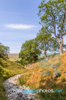 View Of The Countryside Around The Village Of Conistone In The Y… Stock Photo