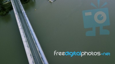 View Of The Eleanor Schonell Bridge In West End, Brisbane Stock Photo