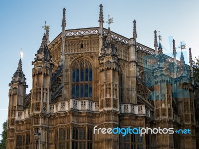 View Of The Exterior Of Westminster Abbey Stock Photo