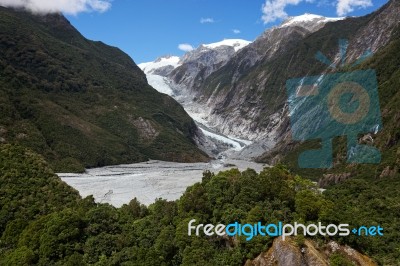 View Of The Franz Joseph Glacier Stock Photo