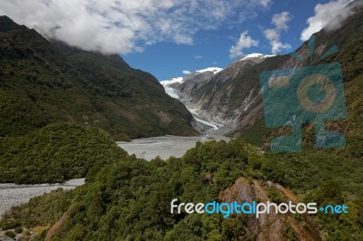 View Of The Franz Joseph Glacier Stock Photo