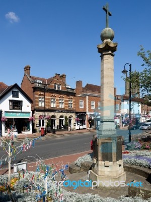 View Of The High Street In East Grinstead Stock Photo