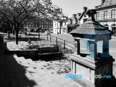 View Of The High Street In East Grinstead Stock Photo