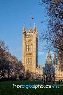 View Of The Houses Of Parliament Stock Photo