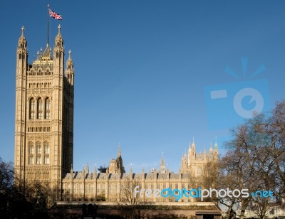 View Of The Houses Of Parliament Stock Photo