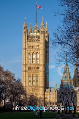 View Of The Houses Of Parliament Stock Photo