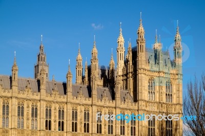 View Of The Houses Of Parliament Stock Photo