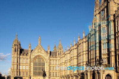 View Of The Houses Of Parliament Stock Photo