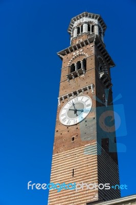 View Of The Lamberti Tower Stock Photo