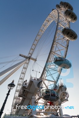 View Of The London Eye Stock Photo