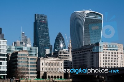 View Of The London Skyline Stock Photo