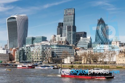 View Of The London Skyline Stock Photo