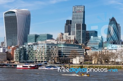 View Of The London Skyline Stock Photo