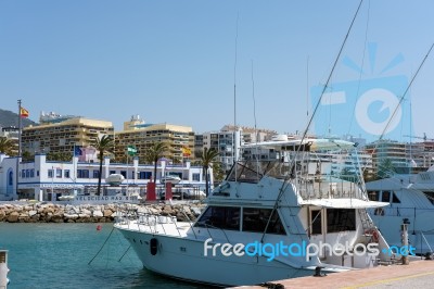 View Of The Marina In Malaga Stock Photo