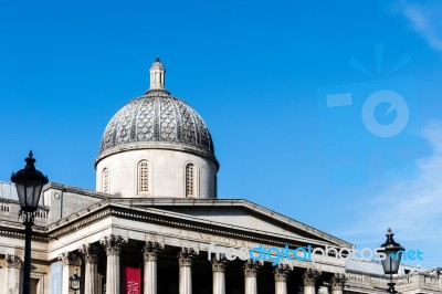 View Of The National Gallery In London Stock Photo