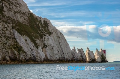 View Of The Needles Isle Of Wight Stock Photo