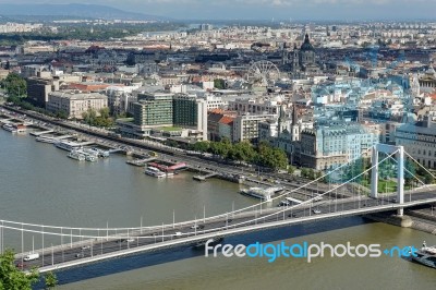 View Of The River Danube In Budapest Stock Photo