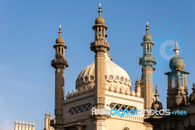 View Of The Royal Pavilion In Brighton Stock Photo