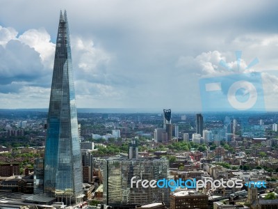 View Of The Shard Building In London Stock Photo