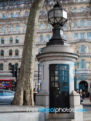 View Of The Smallest Police Station In England Stock Photo