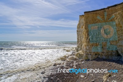 View Of The Sussex Coastline From Hope Gap Stock Photo