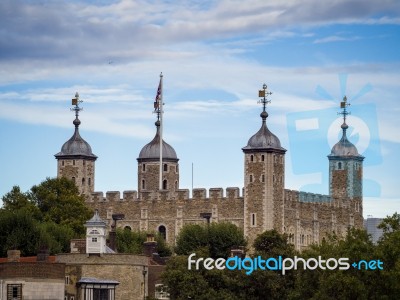 View Of The Tower Of London Stock Photo