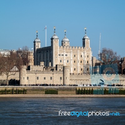 View Of The Tower Of London Stock Photo