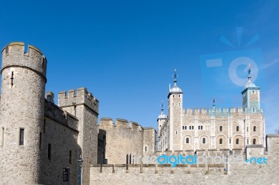 View Of The Tower Of London Stock Photo