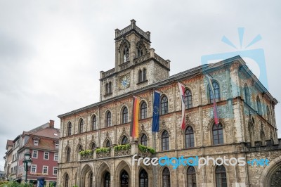 View Of The Town Hall In Weimar Stock Photo