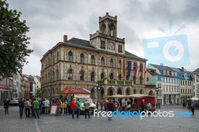 View Of The Town Hall In Weimar Stock Photo