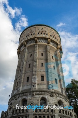 View Of The Water Tower In Metz Lorraine Moselle France Stock Photo