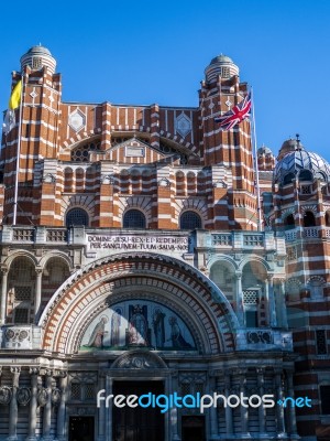 View Of Westminster Cathedral Stock Photo