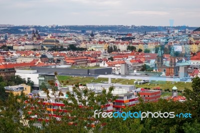 View Over Part Of Prague Stock Photo