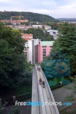 View Over Part Of Prague Stock Photo