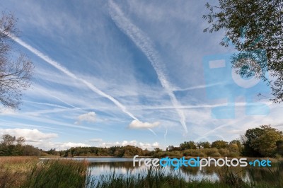 View Over Warnham Nature Reserve Stock Photo