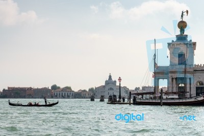 View To Isola Di San Giorgio Maggiore Venice Stock Photo