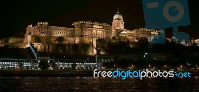 View Up To The Castle Area In Budapest Stock Photo