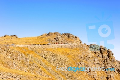 Views From Trail Ridge Road At Rocky Mountains Stock Photo